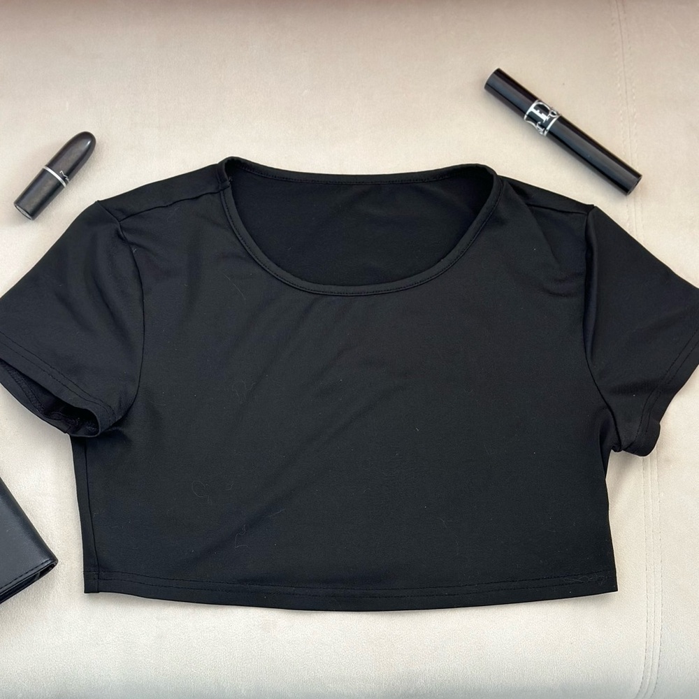 Black Crop Top